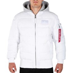 Куртка Alpha Industries MA-1 ZH Back Print Puffer FD, белый