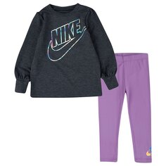 Тайтсы Nike Sortswear Fleece, фиолетовый