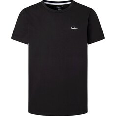 Пижамная футболка Pepe Jeans Solid Tshirt, черный