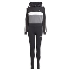 Спортивный костюм adidas Sportswear Tiberio 3 Stripes Colorblock Fleece, черный