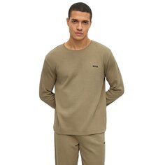 Футболка с длинным рукавом BOSS Waffle Pyjama, зеленый