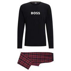 Пижама BOSS Easy Long Set 10247507 01, черный