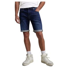 Джинсовые шорты G-Star 3301 Slim Fit Mid Waist, синий