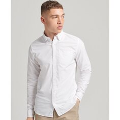 Рубашка с длинным рукавом Superdry Cotton Oxford, белый