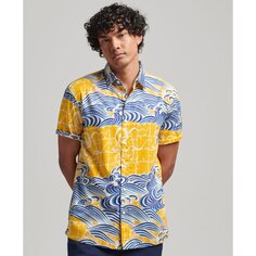 Рубашка с коротким рукавом Superdry Vintage Hawaiian, желтый