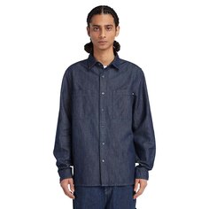 Рубашка Timberland Windham Cotton Hemp Long Sleeve Denim, синий