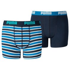 Боксеры Puma Basic Printed Stripe 2 Units, синий