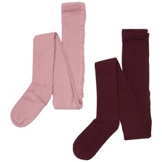 Тайтсы Minymo Wool Stocking Rib 2 Pack, розовый Minymo®