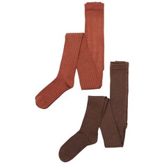 Тайтсы Minymo Stocking Rib 2 Pack, коричневый Minymo®