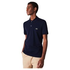 Поло с коротким рукавом Lacoste Slim Fit Petit Piqué, синий