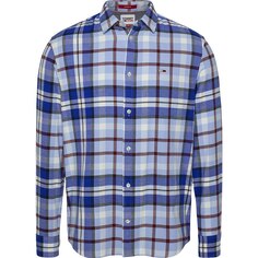Рубашка с длинным рукавом Tommy Jeans Classic Essential Check, синий