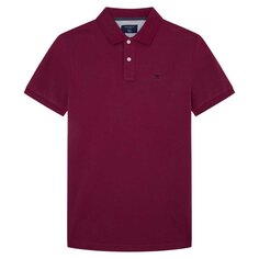 Поло с коротким рукавом Hackett Logo Slim Fit, красный