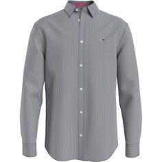 Рубашка с длинным рукавом Tommy Jeans Classic Oxford, серый