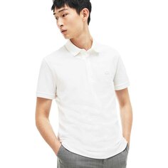 Поло с коротким рукавом Lacoste Paris Regular Fit Stretch Cotton Piqué, белый