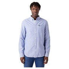 Рубашка с длинным рукавом Wrangler 1 Pocket Button Down, синий