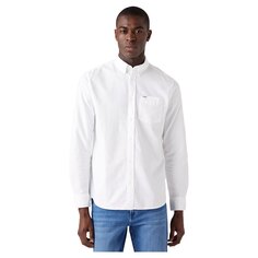 Рубашка с длинным рукавом Wrangler W5B1BM989 1 Pocket Button Down, белый