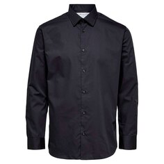 Рубашка с длинным рукавом Selected Ethan Classic Slim, черный