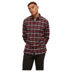 Рубашка с длинным рукавом Selected Slimowen-Flannel, красный