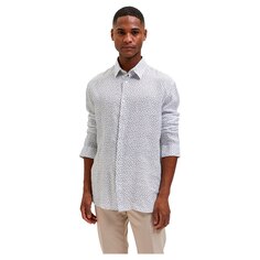 Рубашка с длинным рукавом Selected Regular Kylian Linen, белый