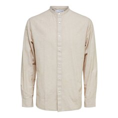 Рубашка с длинным рукавом Selected Regular New Linen China, белый