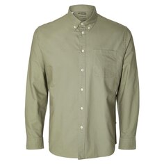 Рубашка с длинным рукавом Selected Regrick Oxford Flex, зеленый