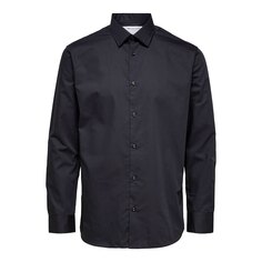 Рубашка с длинным рукавом Selected Regethan Classic, черный