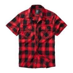 Рубашка с коротким рукавом Brandit Check, красный