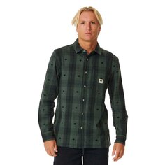 Рубашка с длинным рукавом Rip Curl Quality Surf Products Flannel, зеленый