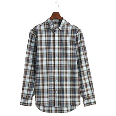 Рубашка с длинным рукавом Gant Reg Medium Check, коричневый