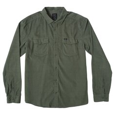 Рубашка с длинным рукавом Rvca Freeman Cord, зеленый