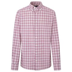 Рубашка с длинным рукавом Hackett Oxford, розовый