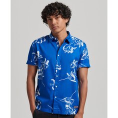 Рубашка с коротким рукавом Superdry Vintage Hawaiian, синий