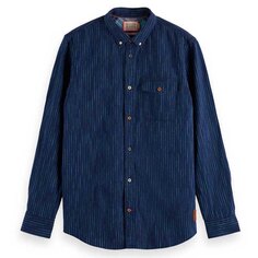 Рубашка с длинным рукавом Scotch &amp; Soda Linen, синий