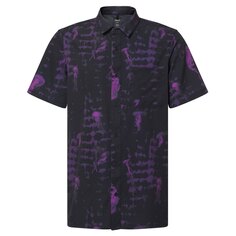 Рубашка с коротким рукавом Oakley Jellyfish RC Button Down, фиолетовый