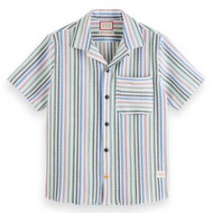 Рубашка с коротким рукавом Scotch &amp; Soda Structured Short Sleeve Stripe, разноцветный