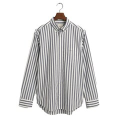 Рубашка с длинным рукавом Gant Reg Stripe, серый