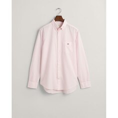 Рубашка с длинным рукавом Gant Reg Stripe, розовый