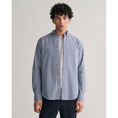 Рубашка с длинным рукавом Gant Reg Micro Check, синий