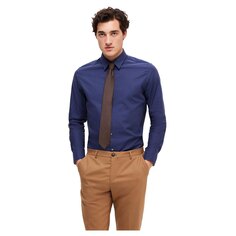Рубашка с длинным рукавом Selected Slimsoho-Detail, синий