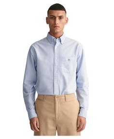 Рубашка с длинным рукавом Gant Oxford Regular Fit, синий