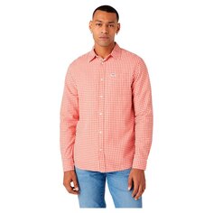 Рубашка с длинным рукавом Wrangler 1 Pocket Regular Fit, оранжевый