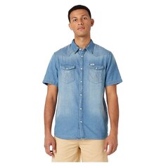 Рубашка с коротким рукавом Wrangler Western Regular Fit, синий