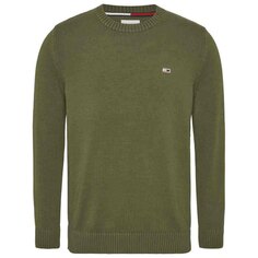 Свитер Tommy Jeans Essential Crew Neck, зеленый