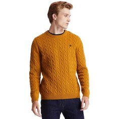 Свитер Timberland Phillips Brook Lambswool Cable Crew Regular, оранжевый