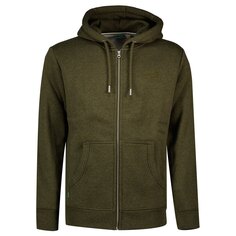 Толстовка Superdry Vintage Logo Emb Hood Full Zip, зеленый