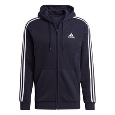 Толстовка adidas Sportswear Essentials 3 Stripes Full Zip, синий