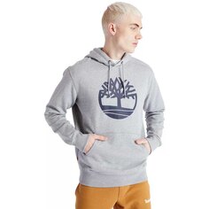 Худи Timberland Core Tree Logo Brushback, серый