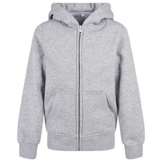 Толстовка Build Your Brand Organic Basic Full Zip, серый