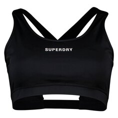 Спортивный бюстгальтер Superdry Core Mid Impact, черный