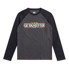 Футболка с длинным рукавом Quiksilver Raglan, черный